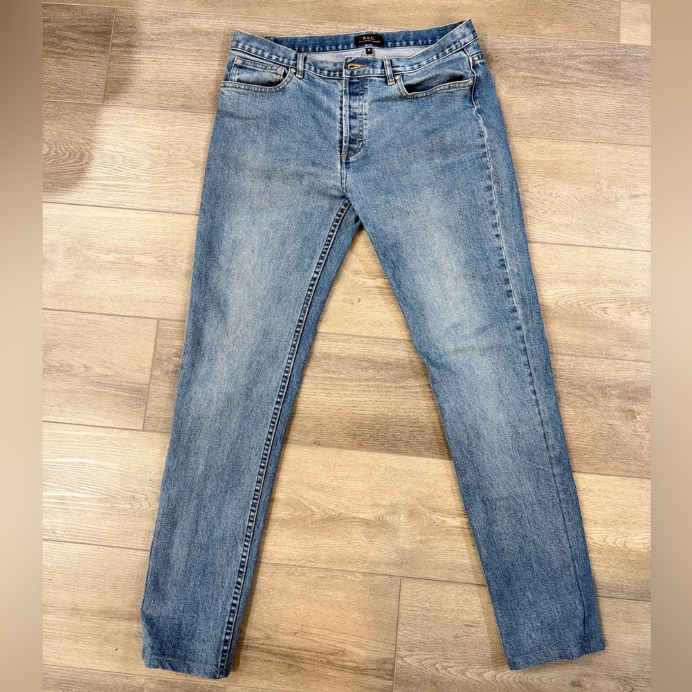 A.P.C. Light Blue Skinny Jeans